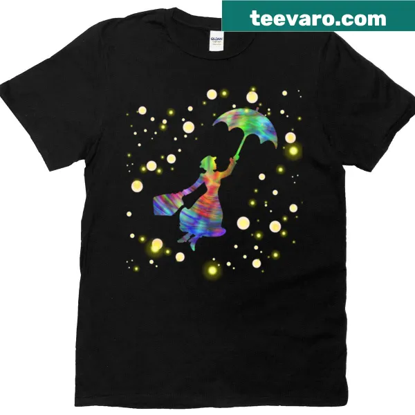 Whimsical Mary Poppins T-shirt featuring the beloved magical nanny