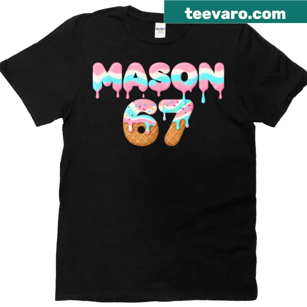 Ice cream and baseball-themed kids T-shirt design