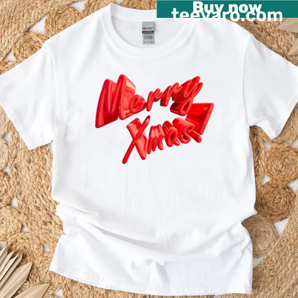 Typography design featuring a Merry Xmas greeting