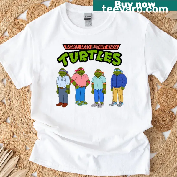 Illustration of Teenage Mutant Ninja Turtles on a T-shirt