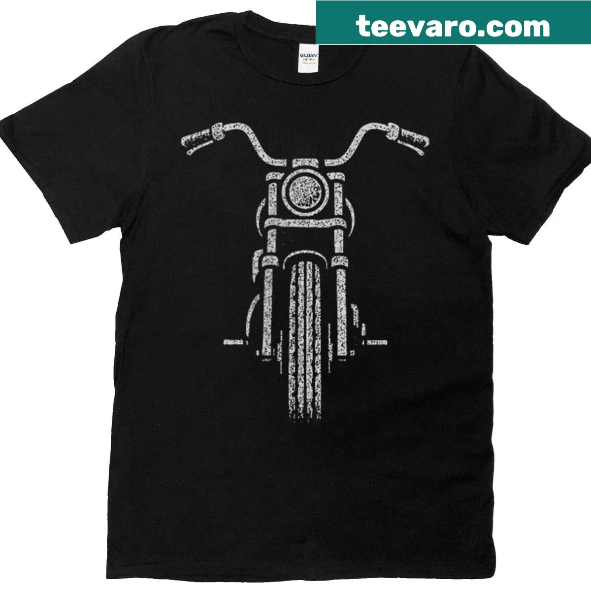 Striking motorcycle graphic t-shirt for biking enthusiasts. — on a men's t-shirt