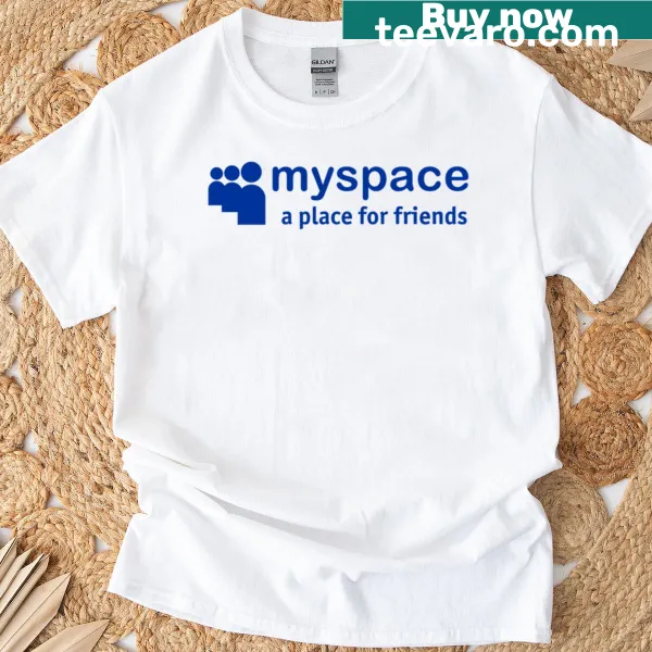 Classic Myspace logo graphic on a T-shirt