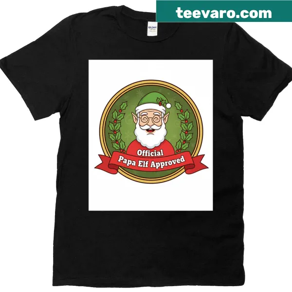 Wholesome Christmas T-shirt with Papa Elf design