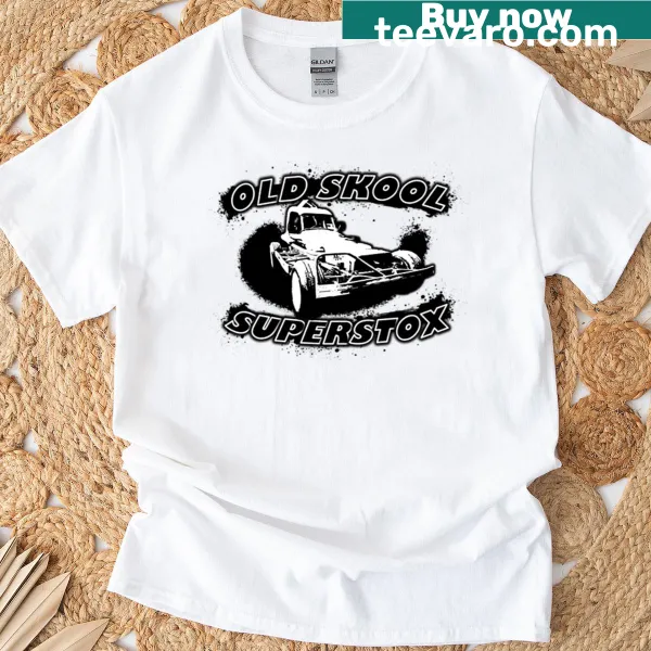 Vintage motorsport graphic t-shirt with Superstox design