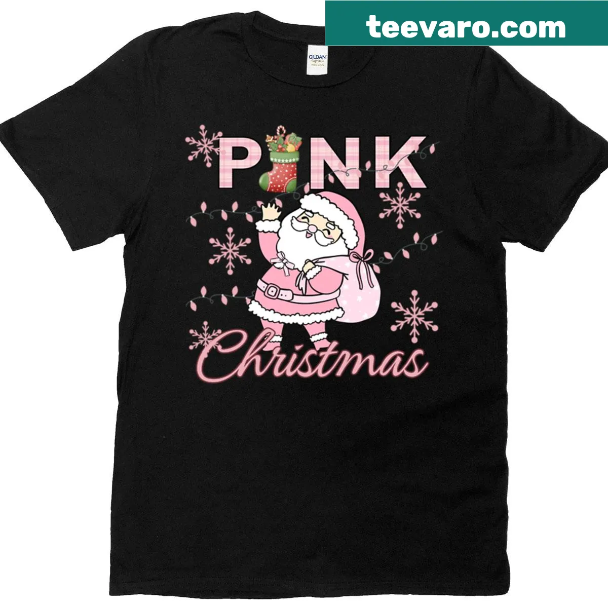 Cozy Christmas T-shirt with festive graphic — on a men's t-shirt