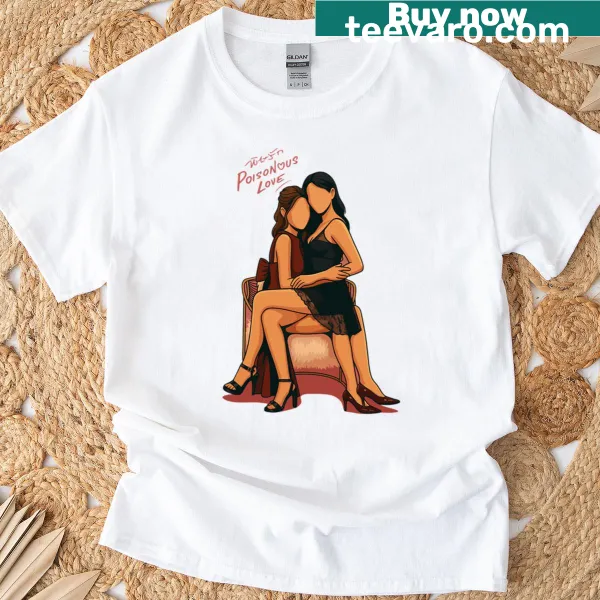 Poisonous Love graphic T-shirt with artistic text