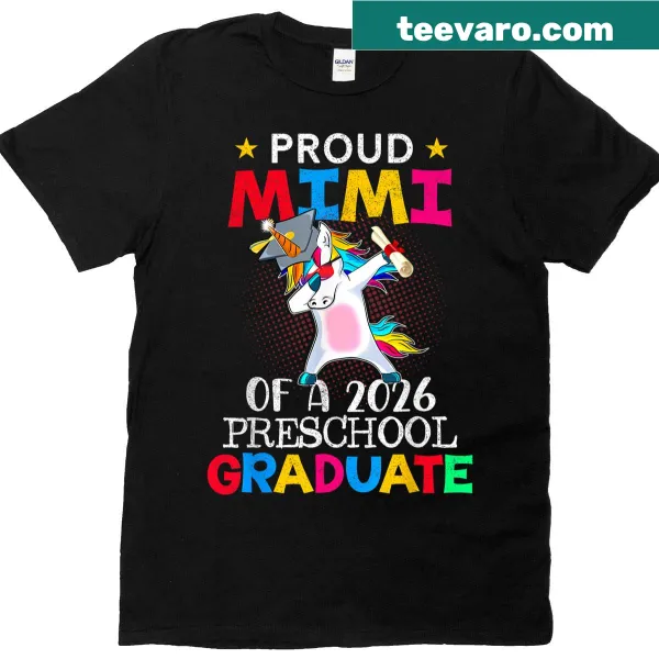 Whimsical t-shirt featuring a unicorn dabbing for proud grandmas