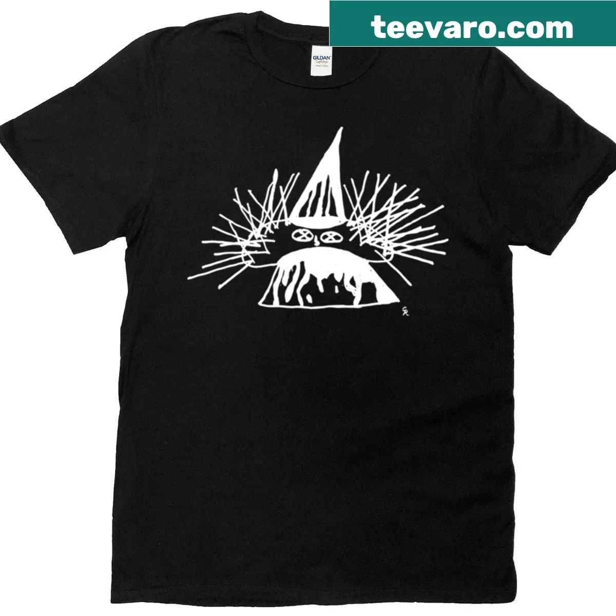 Funny Punktur'd t-shirt with playful typography design — on a men's t-shirt