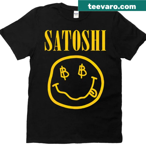 Funny T-shirt featuring 'Satoshi' design for a playful vibe.