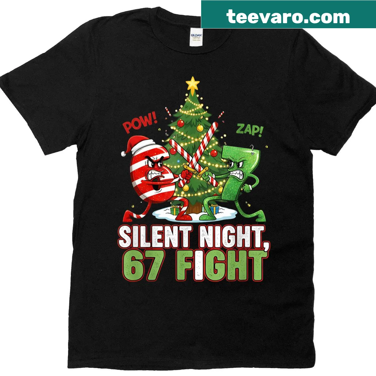 Funny Christmas T-shirt with a humorous design — on a men's t-shirt