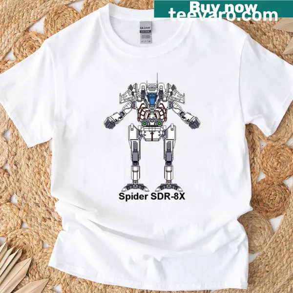 Spider Sdr-8x Battlemech graphic t-shirt