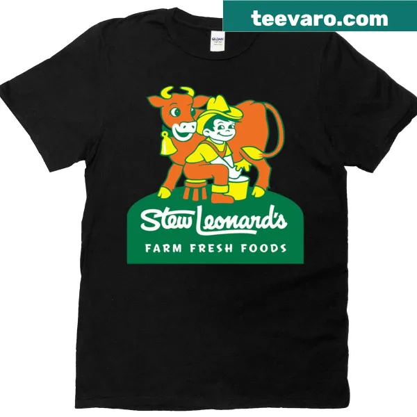 Stew Leonard's T-shirt featuring the iconic store logo