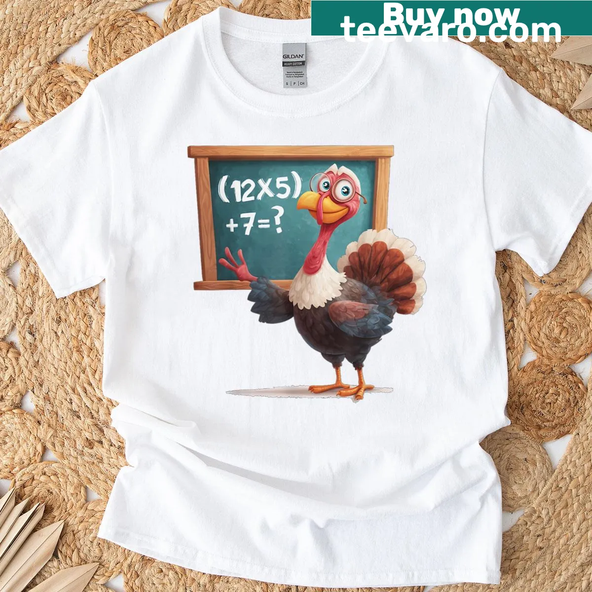 Funny Thanksgiving T-shirt for teachers — on a men's t-shirt