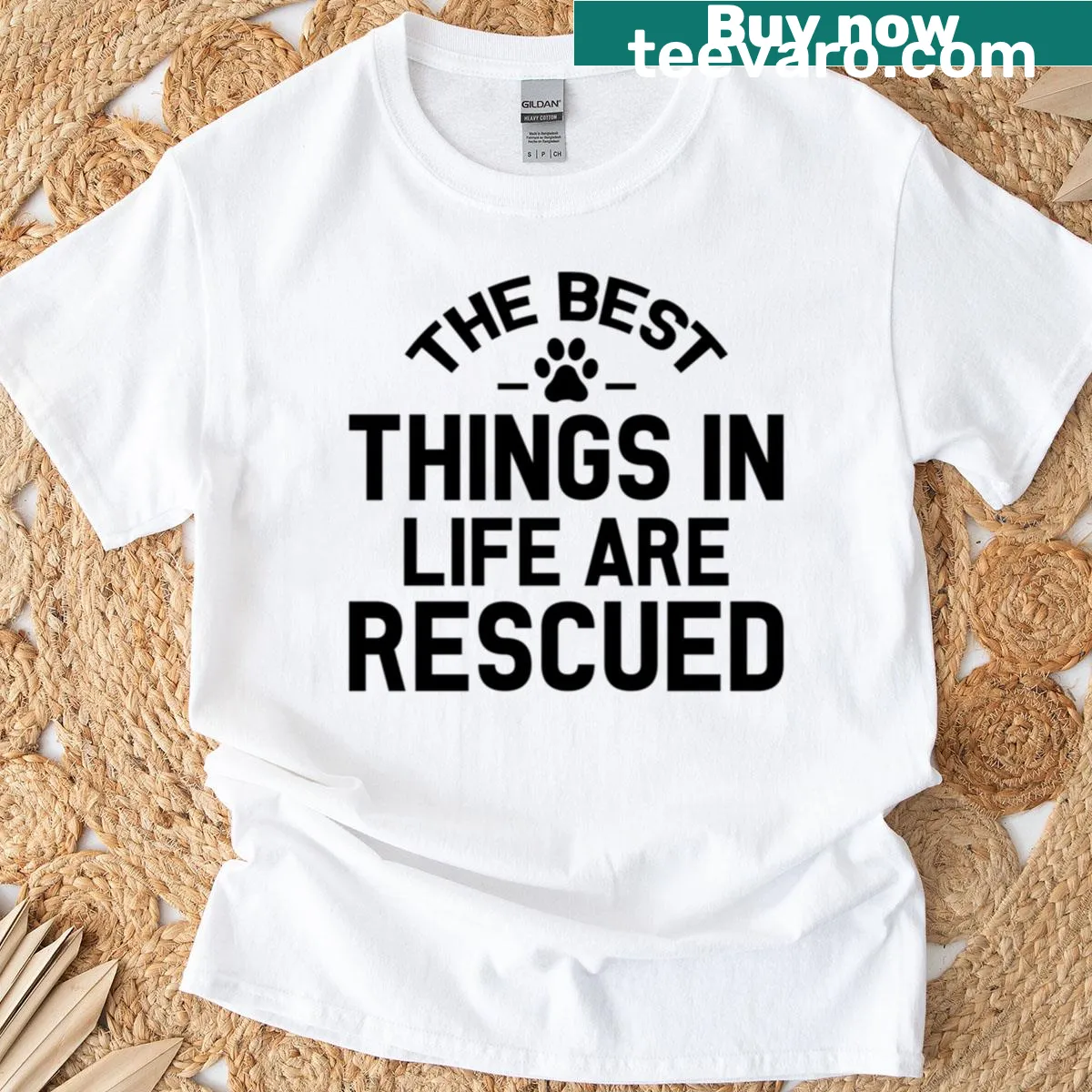 Inspirational T-shirt about the best things in life — on a men's t-shirt