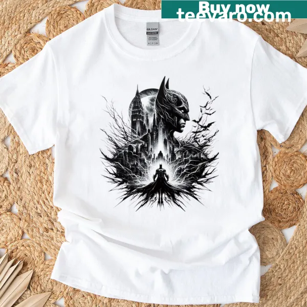 T-shirt featuring an iconic graphic inspired by The Dark Knight