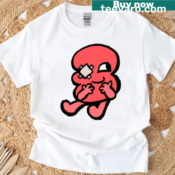Playful graphic featuring three Bfdi characters on a t-shirt