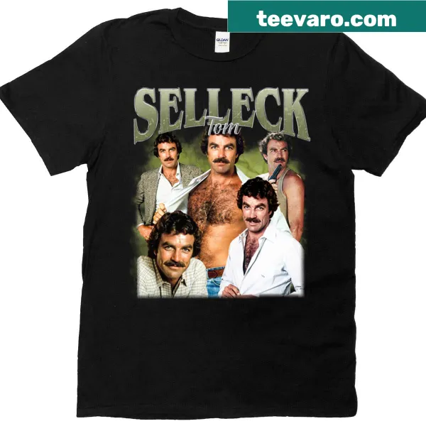 Nostalgic T-shirt celebrating Tom Selleck's legacy