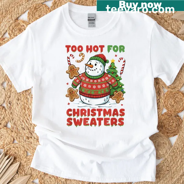 Funny snowman graphic T-shirt for Christmas
