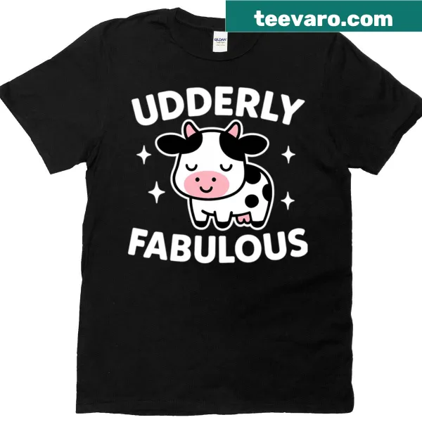 Cute and funny cow pun T-shirt with playful text