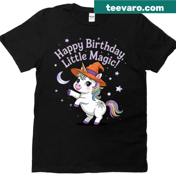 Whimsical unicorn design for Halloween T-shirt