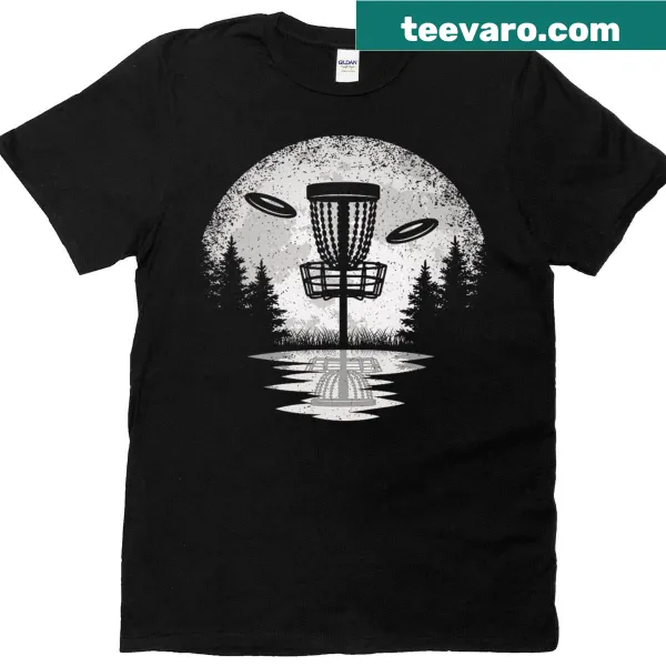Vintage disc golf basket design shirt for frisbee golf lovers