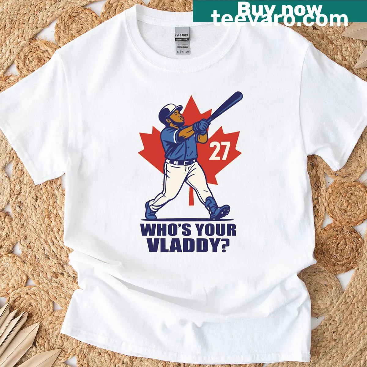 Vladimir Guerrero Jr. graphic T-shirt for Toronto Blue Jays fans — on a men's t-shirt