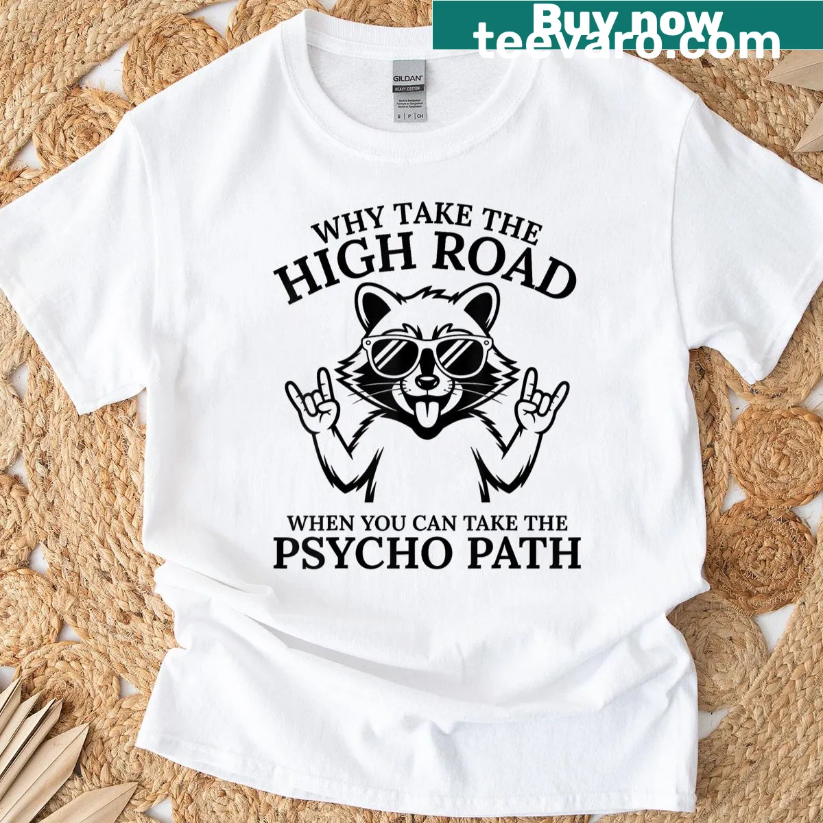 Humorous T-shirt with the quote about the psycho path — on a men's t-shirt