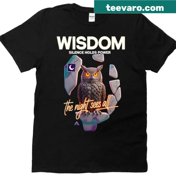 Mysterious night-themed graphic on t-shirt
