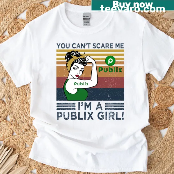 Vintage t-shirt with 'You Can't Scare Me I'm A Publix Girl' text