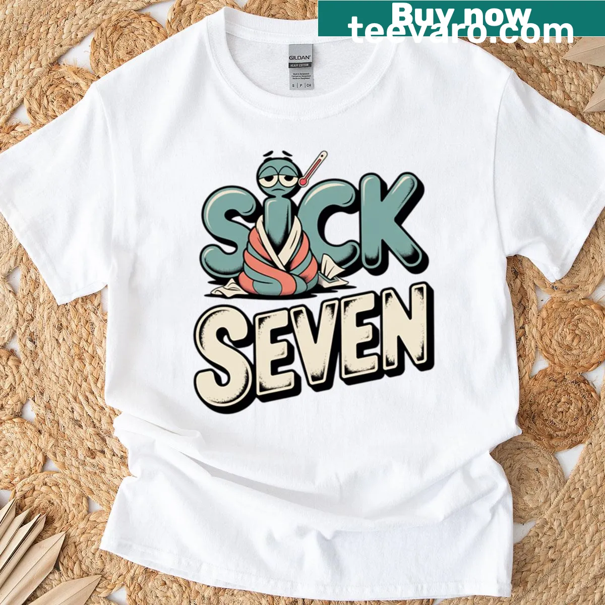 Humorous T-shirt featuring a clever wordplay joke — on a men's t-shirt