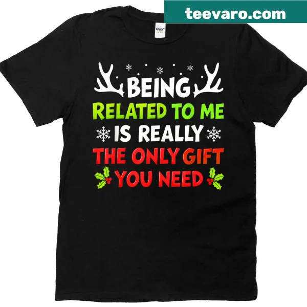 Funny Christmas T-shirt about family relationships