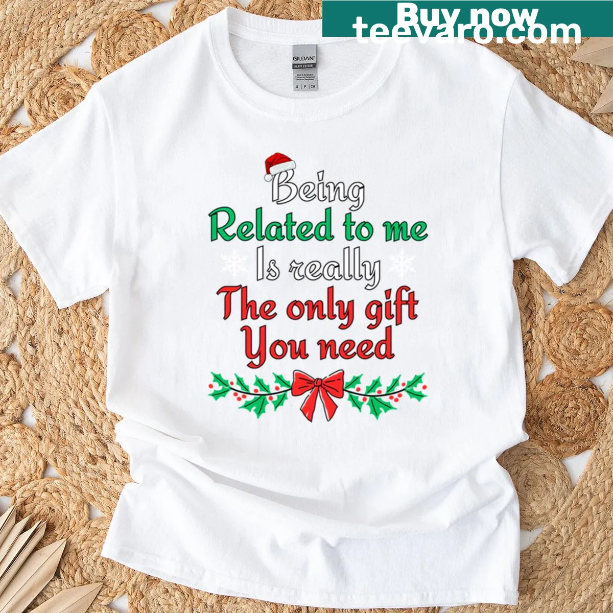 Funny oversized T-shirt about family relationships — on a men's t-shirt