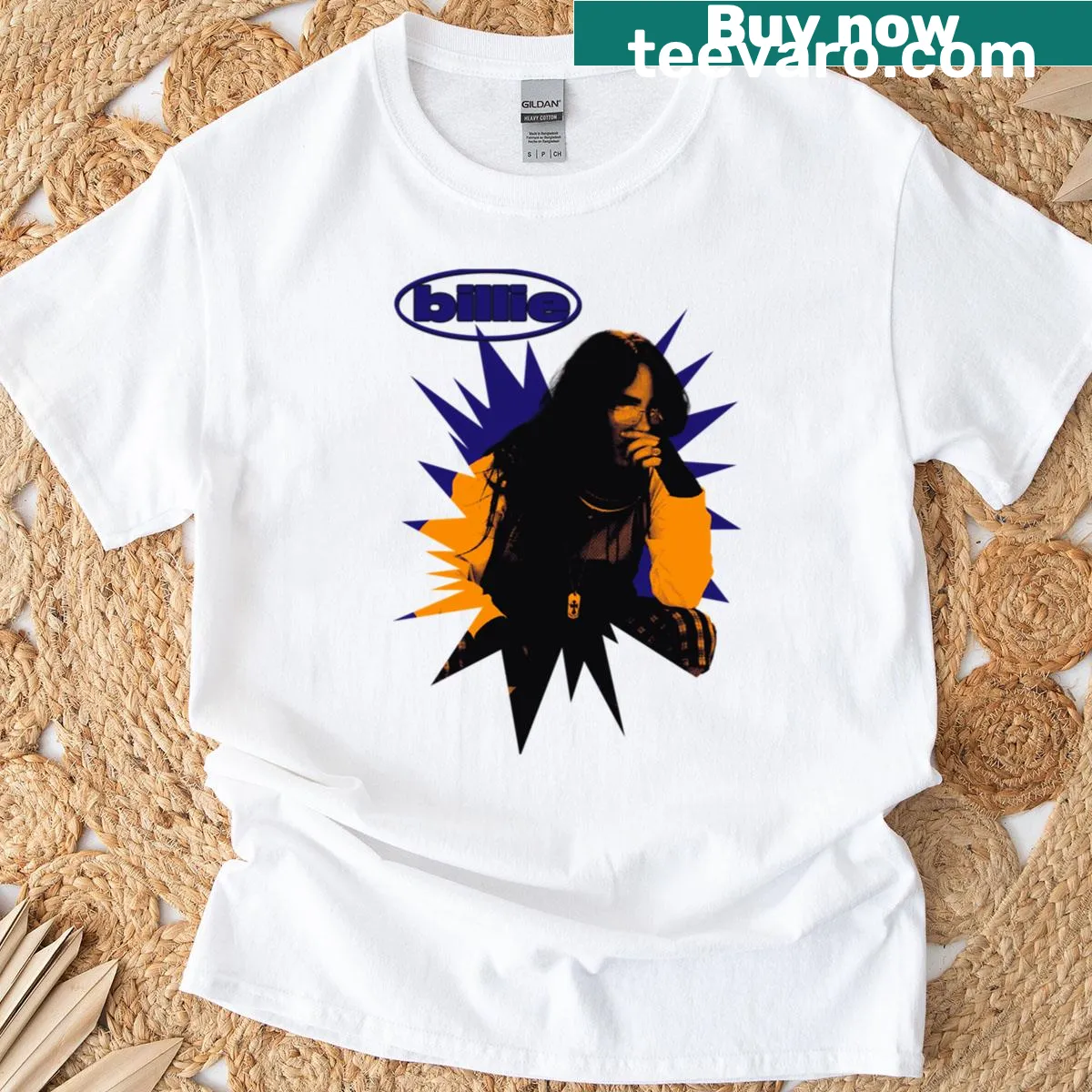 T-shirt with the phrase 'Hit Me Hard And Soft' inspired by Billie Eilish — on a men's t-shirt