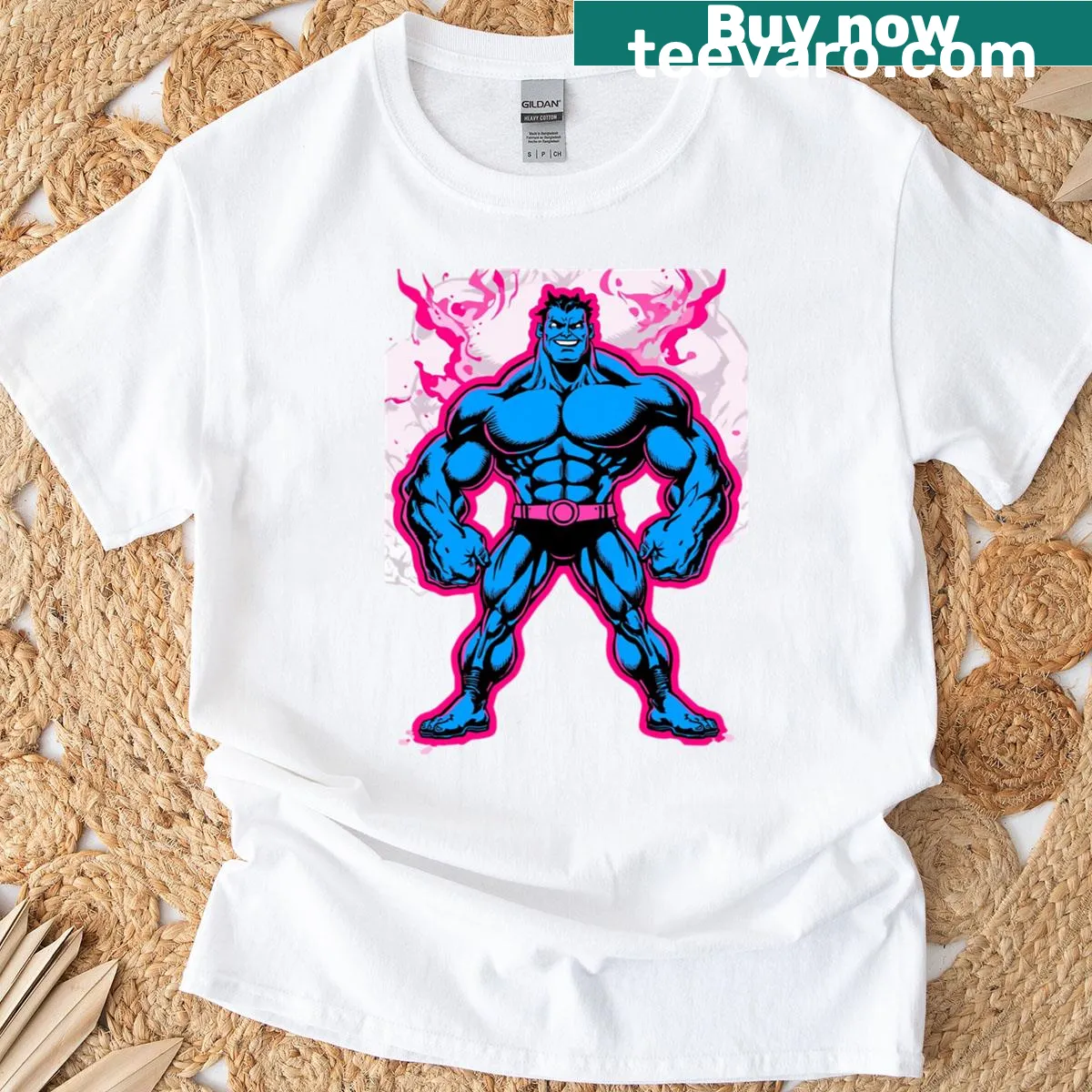 Motivational T-shirt for body builders with bold inspirational text. — on a men's t-shirt