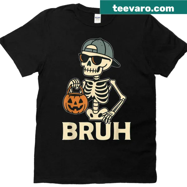 Funny skeleton Halloween t-shirt for kids