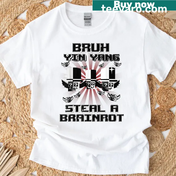 Funny T-shirt with 'Bruh' and a Yin Yang design