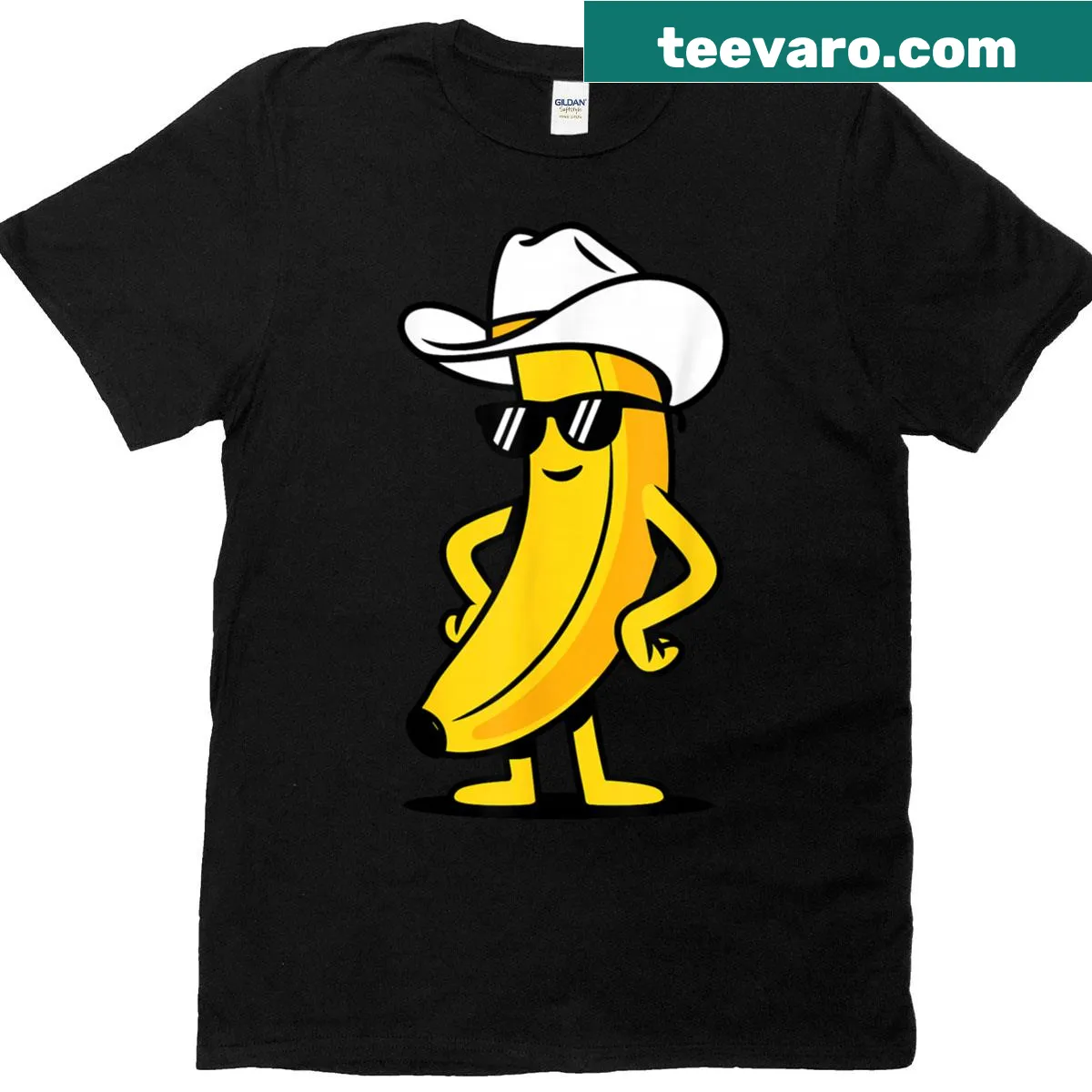 Funny banana graphic on a casual T-shirt — on a men's t-shirt