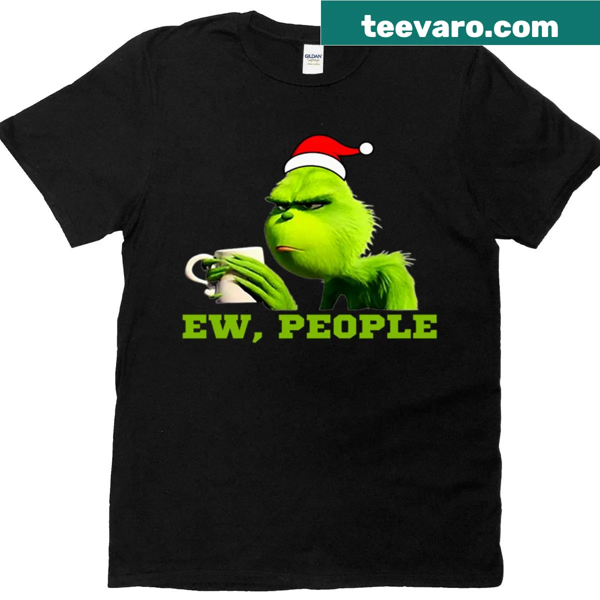 Ew People t-shirt with bold text in easy-to-read font — on a men's t-shirt