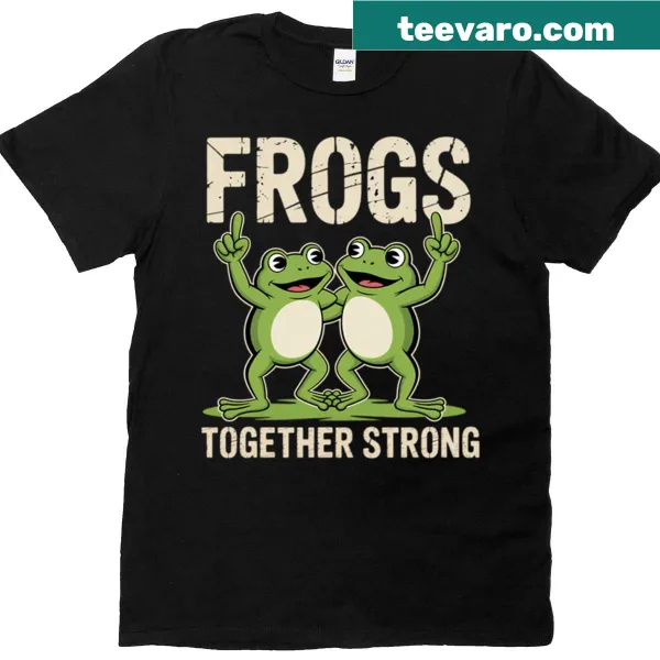 Funny frog meme t-shirt with friendship message