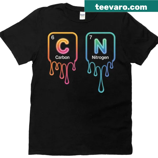 Funny Teacher T-shirt with science and periodic table elements