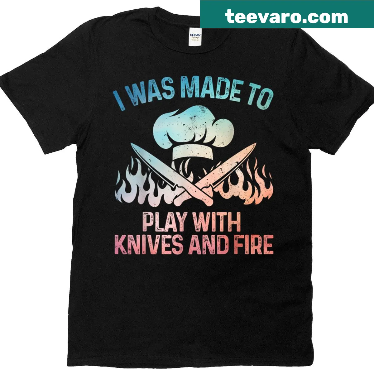 Funny chef-themed T-shirt for cooking lovers — on a men's t-shirt