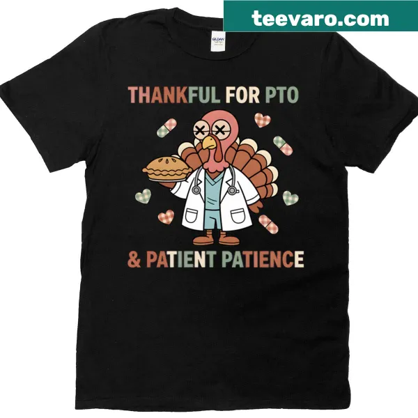 Funny turkey design for doctors on a t-shirt