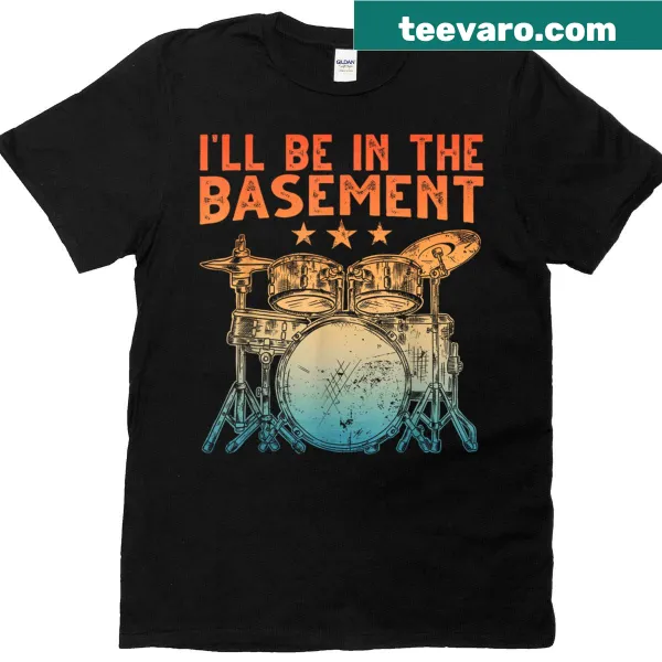 Funny drumming T-shirt with engaging illustrations