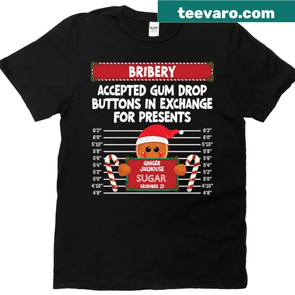 Hilarious gingerbread inmate design for family Christmas t-shirt
