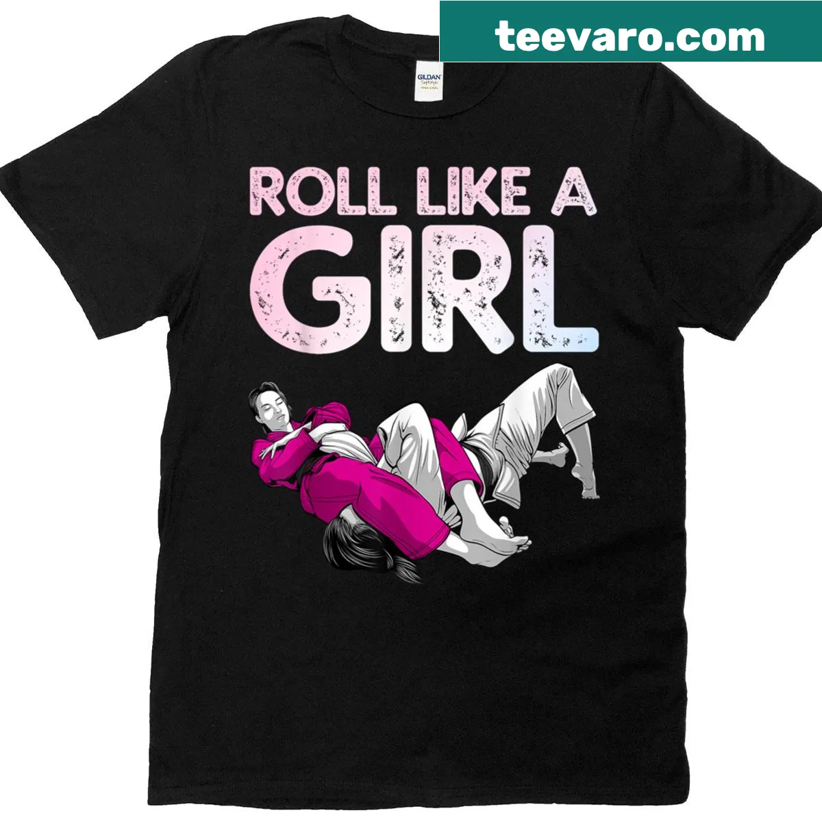 Funny jiu jitsu graphic t-shirt for women and kids. — on a men's t-shirt