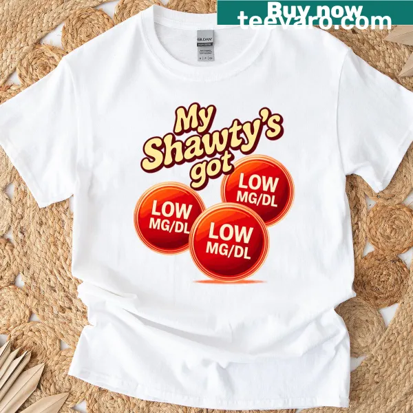 Humorous diabetes-themed T-shirt with a clever phrase