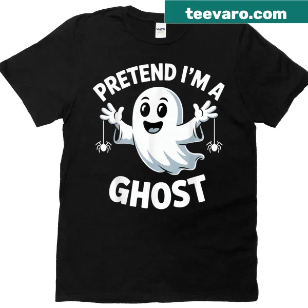 Funny ghost-themed t-shirt with humorous text for Halloween