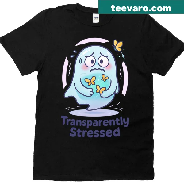 Cartoon ghost butterflies t-shirt