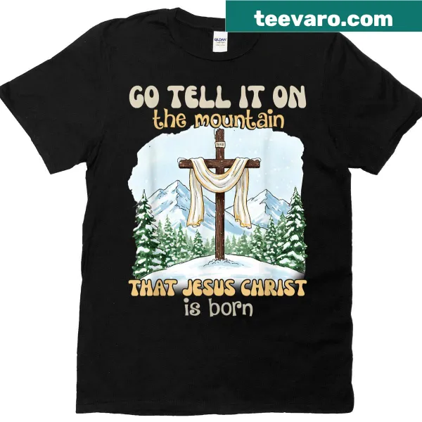 Inspirational Christmas t-shirt with religious message