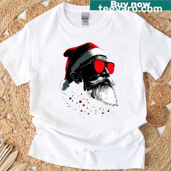 Hipster Santa Claus with a humorous twist for Christmas
